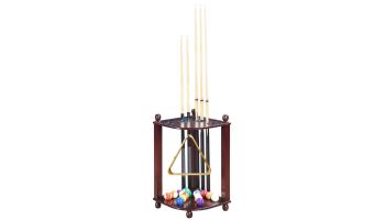 Hathaway Regent Corner Floor Cue Rack | Mahogany | NG2569M BG2569M