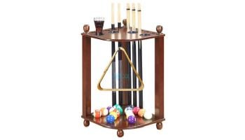 Hathaway Regent Corner Floor Cue Rack | Walnut | NG2569W BG2569W