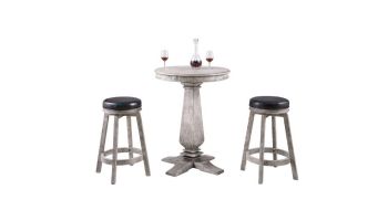 Hathaway Montecito 3-Piece Pub Table Set | Driftwood Finish | NG5020 BG5020