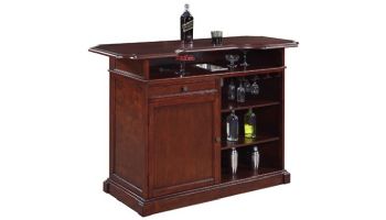 Hathaway Ridgeline 5-Ft. Hardwood Home Bar with Storage | Mahogany Finish | NG2728 BG2728