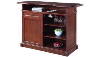Hathaway Ridgeline 5-Ft. Hardwood Home Bar with Storage | Mahogany Finish | NG2728 BG2728