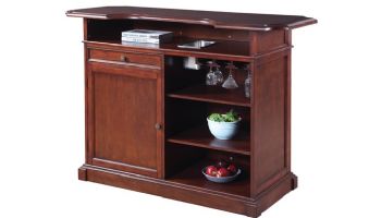 Hathaway Ridgeline 5-Ft. Hardwood Home Bar with Storage | Mahogany Finish | NG2728 BG2728