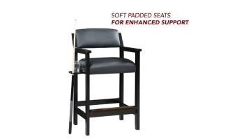 Hathaway Cambridge 30-In High Top Spectator Chair | Black | NG2556-BK BG2556-BK