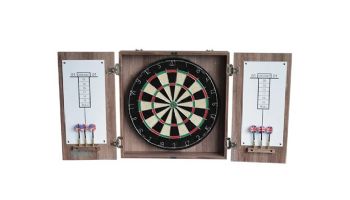 Hathaway Winchester Dartboard and Cabinet Set | Driftwood | NG1044-DWD BG1044-DWD