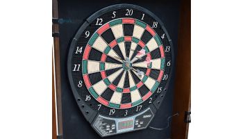 Hathaway Brookline Electronic Dartboard Cabinet Set | Walnut | NG5004 BG5004