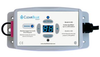 ClearBlue A-800 Ionizer for Pools and Spas | 120V/240V NEMA Plug | 25,000 Gallons | A-800NP