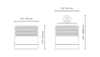 FX Luminaire Zone Dimming PS Down Light 3 LED | Black | PS-ZD-3LED-FB