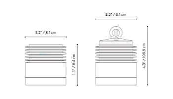 FX Luminaire PS 3 LED Down Light | Flat Black | Zone Dimming | PSZD3LEDFB