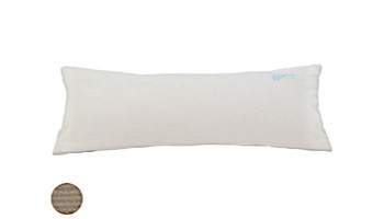 Ledge Lounger Essentials | Rectangular Bolster Throw Pillow | 7" x 18" | Standard Fabric Taupe | LL-TP-R718-STD-4648