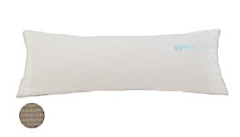 Ledge Lounger Essentials | Rectangular Bolster Throw Pillow | 7" x 18" | Standard Fabric Oyster | LL-TP-R718-STD-4642