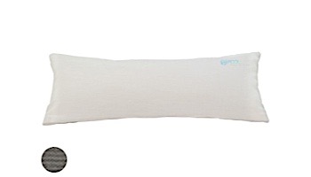 Ledge Lounger Essentials | Rectangular Bolster Throw Pillow | 7" x 18" | Standard Fabric Charcoal Grey | LL-TP-R718-STD-4644