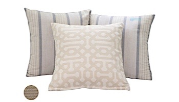 Ledge Lounger Essentials | 12" Square Throw Pillow | Standard Fabric Taupe | LL-TP-S1212-STD-4648