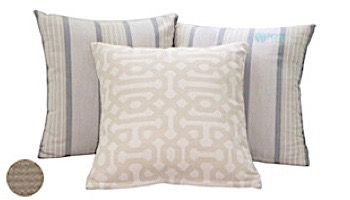 Ledge Lounger Essentials | 22_quot; Square Throw Pillow | Standard Fabric Taupe | LL-TP-S2222-STD-4648