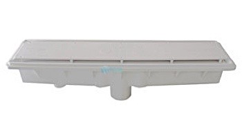 A_A AVSC Single Suction Standard Top Channel Drain | White | 571840 | 285001