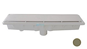 Pentair In-Floor formerly A&A Manufacturing AVSC Single Suction Standard Top Channel Drain | White | 571840 | 285001
