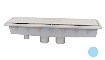 Pentair In-Floor formerly A&A Manufacturing AVSC Dual Suction Standard Top Channel Drain | White | 571903 | 286101