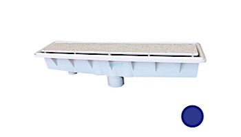 Pentair In-Floor formerly A&A Manufacturing AVSC Single Suction Pebble Top Channel Drain | Dark Blue | 571479 | 288106