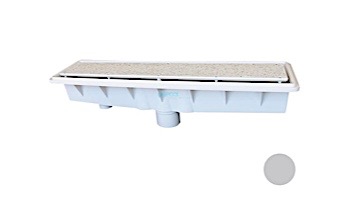 Pentair In-Floor formerly A&A Manufacturing AVSC Single Suction Pebble Top Channel Drain | Light Gray | 571495 | 288102