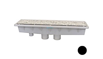 Pentair In-Floor formerly A&A Manufacturing AVSC Dual Suction Pebble Top Channel Drain | Black | 571524 | 289104
