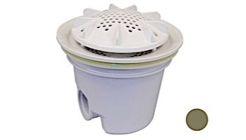 Pentair In-Floor formerly A&A Manufacturing PDR2 10" Drains with Sump | Set of 2 | Gold | 564762 | 290218