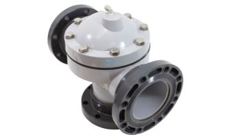 Paragon Aquatics 6" Flanged Stark 3-Way Valve | Gray | V3-06