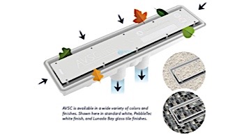 Pentair In-Floor formerly A&A Manufacturing AVSC Vinyl Dual with Hydro Drain | Light Gray | 558397 | 284072
