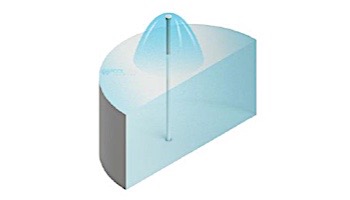 Pentair In-Floor formerly A&A Manufacturing SplashDown 22" Internal Water Lilly | Dark Gray | 554265 | 592233