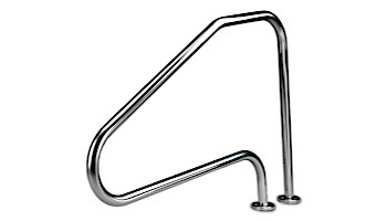 Inter-Fab Deck Top Mounted D4D 4 Bend Stair Rail | 1.90" x .065" Thickness 316L Marine Grade Stainless Steel | D4D065-MG