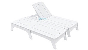 Ledge Lounger Mainstay Collection Double Chaise | Red | LL-MS-DBC-RD