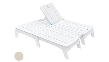 Ledge Lounger Mainstay Collection Double Chaise | Cloud | LL-MS-DBC-CD