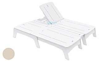 Ledge Lounger Mainstay Collection Double Chaise | Brown | LL-MS-DBC-BN