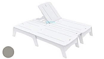 Ledge Lounger Mainstay Collection Double Chaise | Brown | LL-MS-DBC-BN