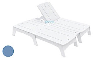 Ledge Lounger Mainstay Collection Double Chaise | Navy | LL-MS-DBC-NY