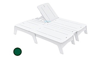 Ledge Lounger Mainstay Collection Double Chaise | Green | LL-MS-DBC-GN