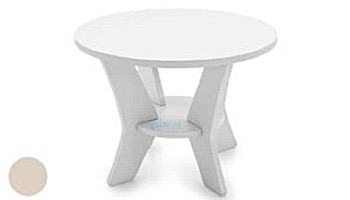 Ledge Lounger Mainstay Collection Round Outdoor Side Table | Sky Blue | LL-MS-ST-RD-SB