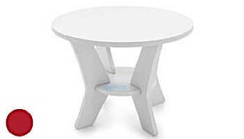 Ledge Lounger Mainstay Collection Round Outdoor Side Table | Cloud | LL-MS-ST-RD-CD