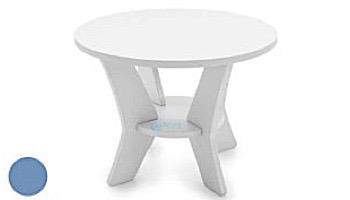 Ledge Lounger Mainstay Collection Round Outdoor Side Table | Gray | LL-MS-ST-RD-GRY