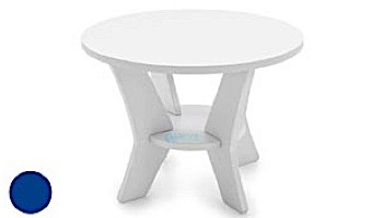 Ledge Lounger Mainstay Collection Round Outdoor Side Table | Sky Blue | LL-MS-ST-RD-SB