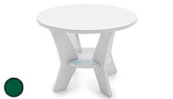 Ledge Lounger Mainstay Collection Round Outdoor Side Table | White | LL-MS-ST-RD-WH