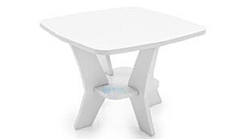 Ledge Lounger Mainstay Collection Square Outdoor Side Table | Cloud | LL-MS-ST-SQ-CD