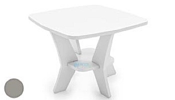 Ledge Lounger Mainstay Collection Square Outdoor Side Table | Cloud | LL-MS-ST-SQ-CD