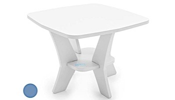 Ledge Lounger Mainstay Collection Square Outdoor Side Table | Sky Blue | LL-MS-ST-SQ-SB