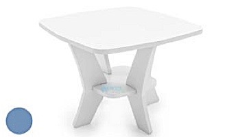 Ledge Lounger Mainstay Collection Square Outdoor Side Table | White | LL-MS-ST-SQ-WH