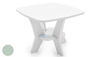 Ledge Lounger Mainstay Collection Square Outdoor Side Table | Cloud | LL-MS-ST-SQ-CD