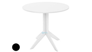 Ledge Lounger Mainstay Collection 26" Round Outdoor Bistro Table | Black | LL-MS-BT-26RD-BK