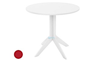 Ledge Lounger Mainstay Collection 26" Round Outdoor Bistro Table | Red | LL-MS-BT-26RD-RD