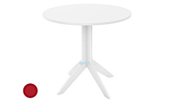 Ledge Lounger Mainstay Collection 30" Round Outdoor Bistro Table | Red | LL-MS-BT-30RD-RD