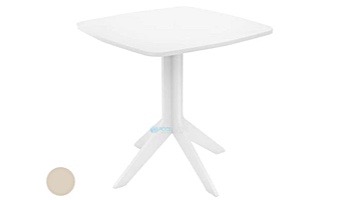 Ledge Lounger Mainstay Collection 26" Square Outdoor Bistro Table | Cloud | LL-MS-BT-26SQ-CD