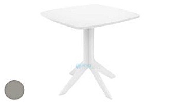 Ledge Lounger Mainstay Collection 30" Square Outdoor Bistro Table | Cloud | LL-MS-BT-30SQ-CD