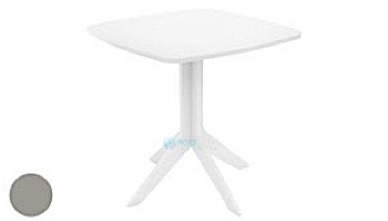 Ledge Lounger Mainstay Collection 26" Square Outdoor Bistro Table | Cloud | LL-MS-BT-26SQ-CD